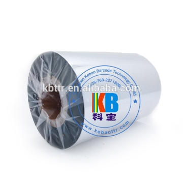 Zebra printer use 110*300 barcode metallic silver thermal transfer ribbon